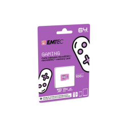 Emtec memory card microSDXC 64GB UHS-I U3 V30 Gaming Purple