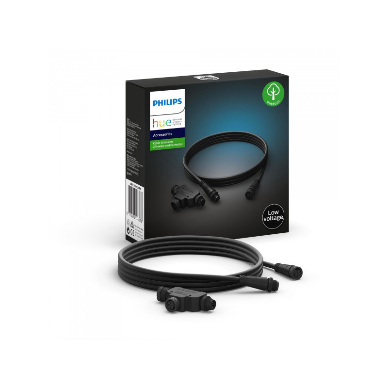 Philips Hue - Extension Cable - Low Voltage Cable + T-Part - 915005935501 Philips Hue - Extension Cable - Low Voltage Cable + T-Part - 915005935501