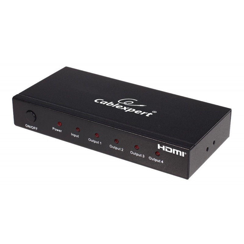 CableXpert HDMI - 4x HDMI - Noir - Acier - 225 MHz - DSP-4PH4-02 CableXpert HDMI - 4x HDMI - Noir - Acier - 225 MHz - DSP-4PH4-02