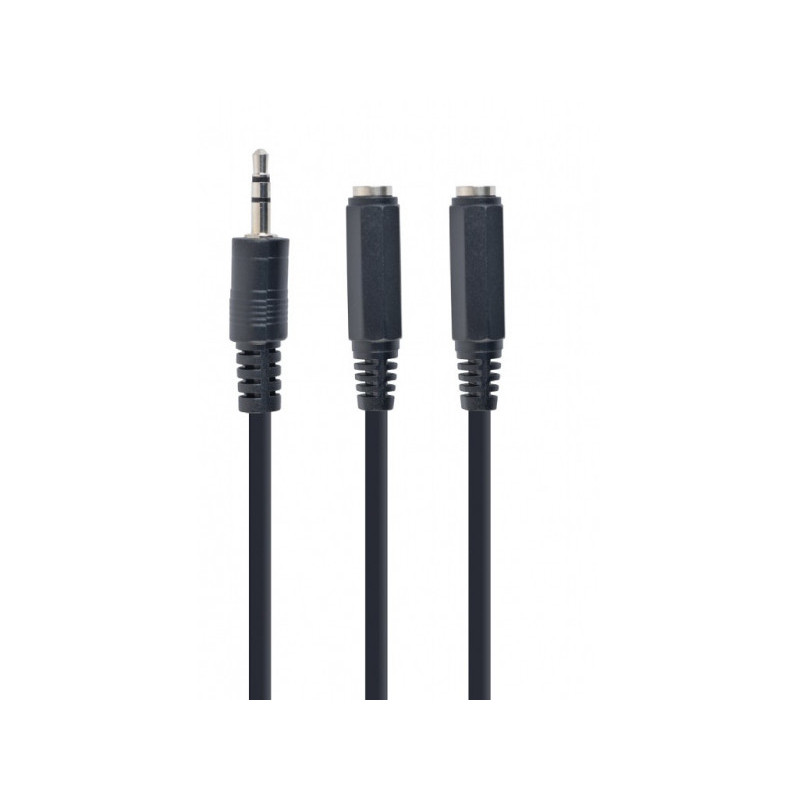 CableXpert CABLE AUDIO SPLITTER 3.5MM/10CM WHT CCA-415-0.1M