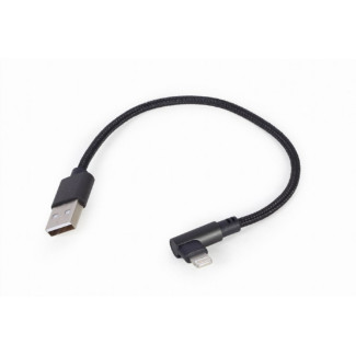 CableXpert Angled 8-pin USB charging & data cable 0.2 m - CC-USB2-AMLML-0.2M