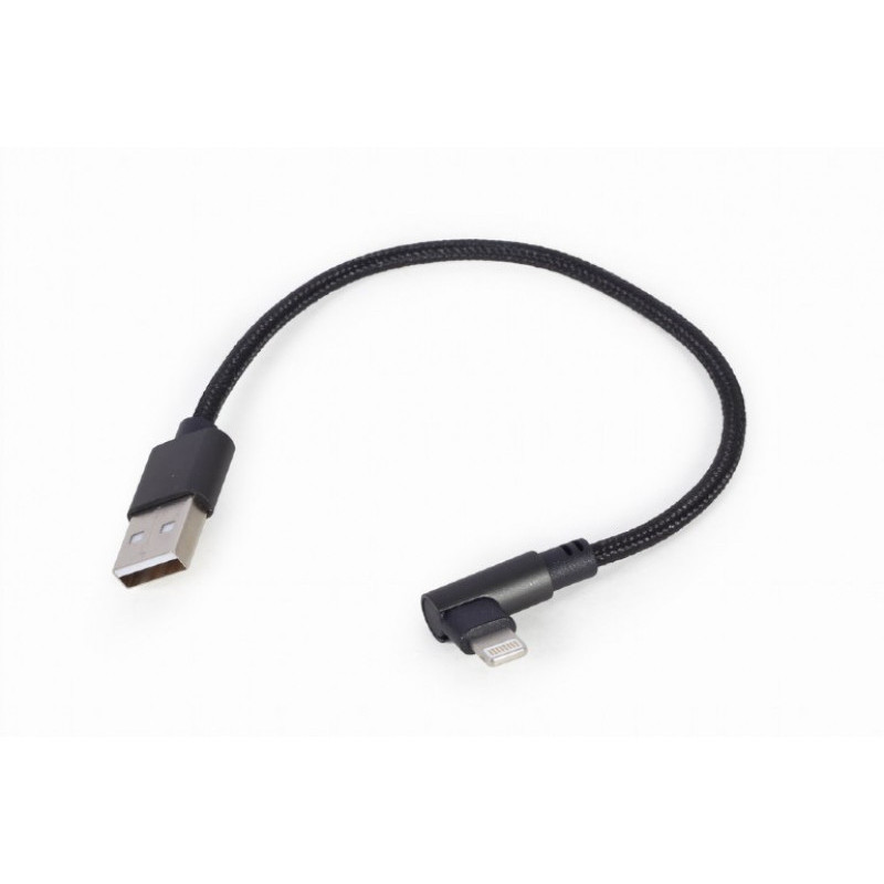 CableXpert Angled 8-pin USB charging & data cable 0.2 m - CC-USB2-AMLML-0.2M CableXpert Angled 8-pin USB charging & data cable 0.2 m - CC-USB2-AMLML-0.2M