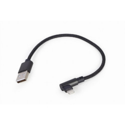CableXpert Angled 8-pin USB charging & data cable 0.2 m - CC-USB2-AMLML-0.2M