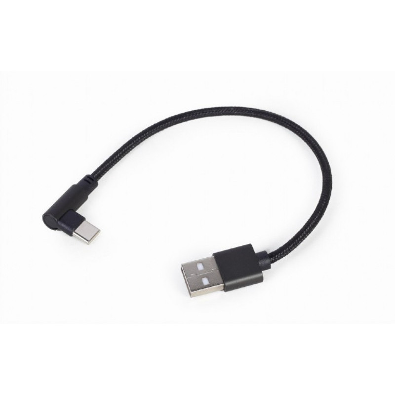 CableXpert Angled USB Type-C charging & data cable 0.2 m - CC-USB2-AMCML-0.2M