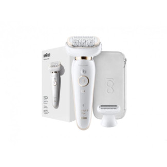 BRAUN Épilateur Wet & Dry Silk-épil 9 Flex  4 accessoires. dont une tête de rasoir.
