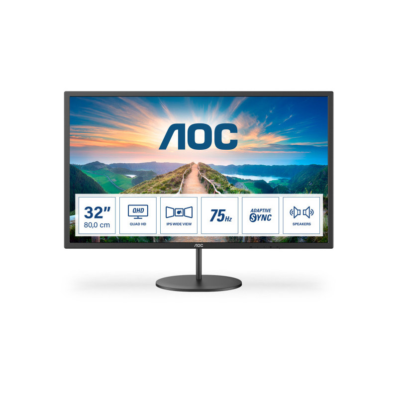 AOC LED-Display Q32V4 - 81.3 cm (32) - 2560 x 1440 QHD - Q32V4 AOC LED-Display Q32V4 - 81.3 cm (32) - 2560 x 1440 QHD - Q32V4