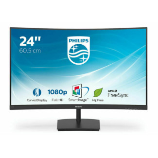 Philips Écran LCD incurvé Full HD 241E1SC - 60 cm (24) - 1920 x 1080