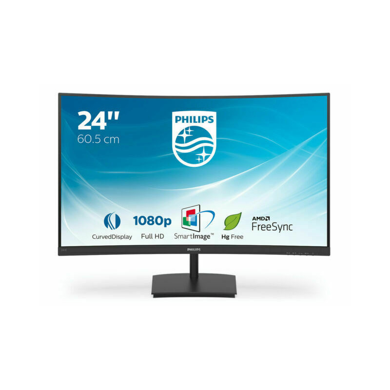 Philips Écran LCD incurvé Full HD 241E1SC - 60 cm (24) - 1920 x 1080