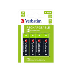 Verbatim Akku NiMH. Mignon. AA. HR06. 1.2V/2500mAh - Blister (4 piles )