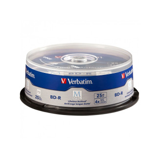 Verbatim M-DISC BD-R 25GB/1-4x Cakebox (25 Disc) - Archivmedium