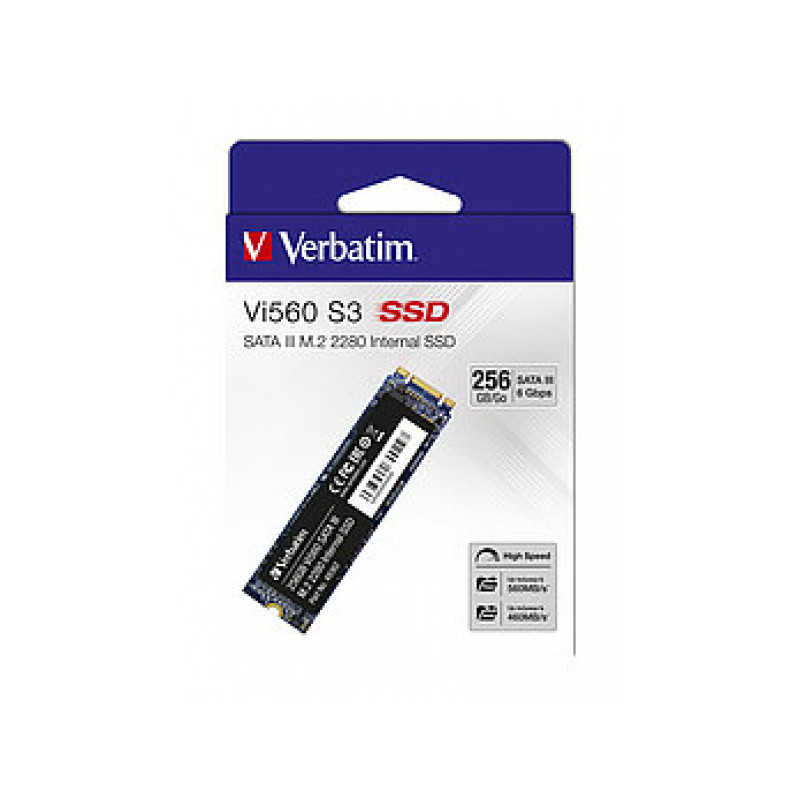 Verbatim SSD 256GB. SATA-III. M.2 2280 - Retail