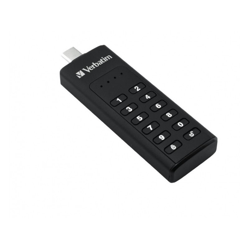 Verbatim USB 3.1 Stick 128GB. Typ C. Secure. Keypad - Retail Verbatim USB 3.1 Stick 128GB. Typ C. Secure. Keypad - Retail