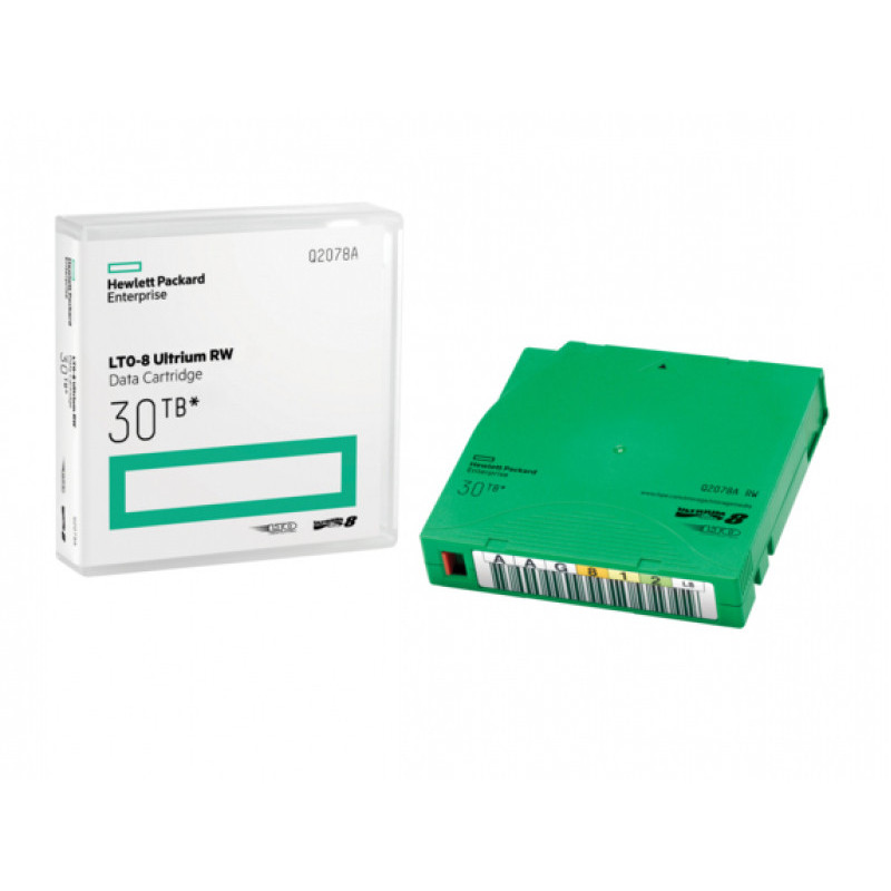 HP LTO Ultrium-8 Cartridge 12TB/30TB - Q2078A HP LTO Ultrium-8 Cartridge 12TB/30TB - Q2078A