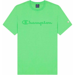 Camiseta de Manga Corta Hombre Champion Crewneck Verde