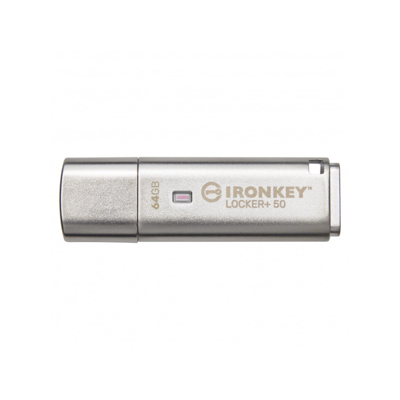 Kingston USB Flash 64 GB 3.2 IronKey Locker 50 AES w/256bit IKLP50/64GB