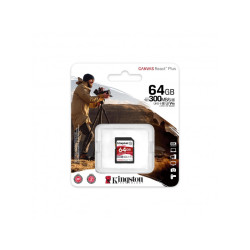 Kingston Canvas React Plus 64 GB SDXC UHS-II U3 V90 Full HD/4K/8K SDR2/64GB