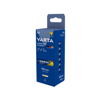 Varta Pack de 40 piles Alkaline. Mignon. AA. LR06. 1.5V Longlife Power