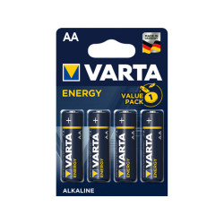 Varta Paquet de 4 piles Alkaline. Mignon. AA. LR06. 1.5V - Energy. Blister