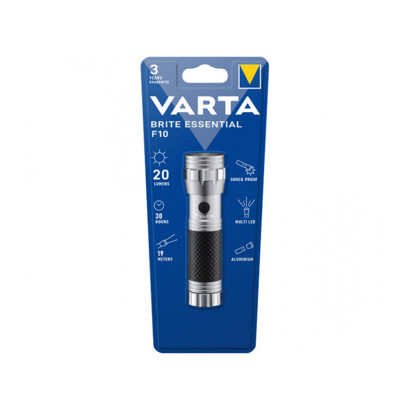Varta LED Taschenlampe Brite Essential F10 inkl. 3x Batterie Micro AAA Varta LED Taschenlampe Brite Essential F10 inkl. 3x Batterie Micro AAA
