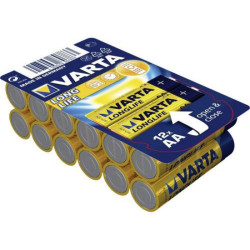 Varta Pack de 12 piles Alkaline. Mignon. AA. LR06. 1.5V - Longlife