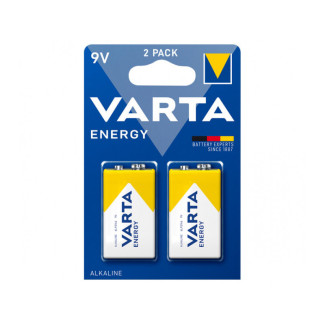Varta Battery Alkaline. E-Block. 6LR61. 9V - Energy. Blister (2-Pack)