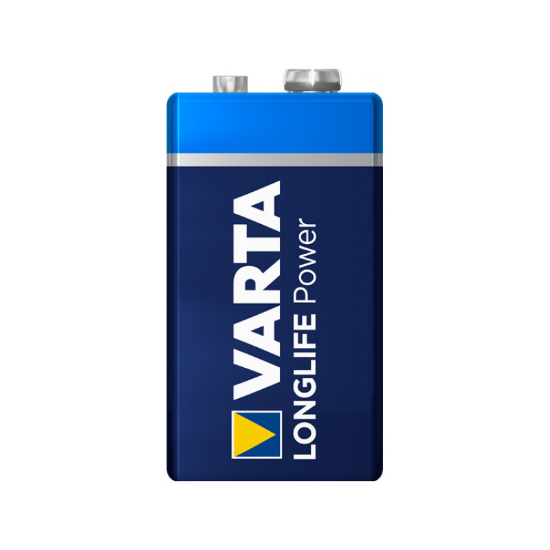 Varta Battery Alkaline. E-Block. 6LR61. 9V Longlife Power. Blister (2-Pack) Varta Battery Alkaline. E-Block. 6LR61. 9V Longlife Power. Blister (2-Pack)