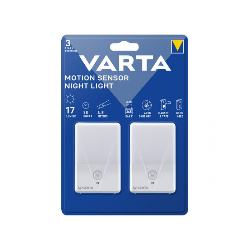 Varta LED Taschenlampe Motion Sensor. 2Pack. inkl. 3x Battery Alkaline AAA Varta LED Taschenlampe Motion Sensor. 2Pack. inkl. 3x Battery Alkaline AAA