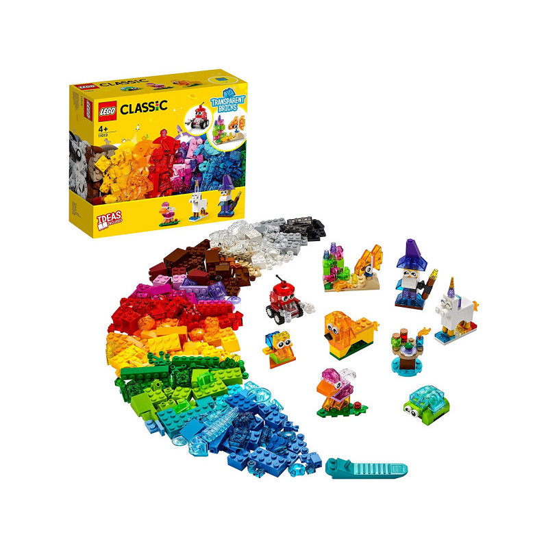 LEGO Classic - Briques transparentes créatives. 500 Pces (11013)
