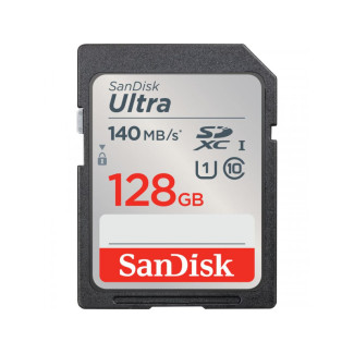 SanDisk Ultra 128 GB SDXC 140MB/s Extended Capacity SD SDSDUNB-128G-GN6IN