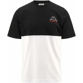 T-shirt à manches courtes homme Kappa Edwin CKD Blanc Noir