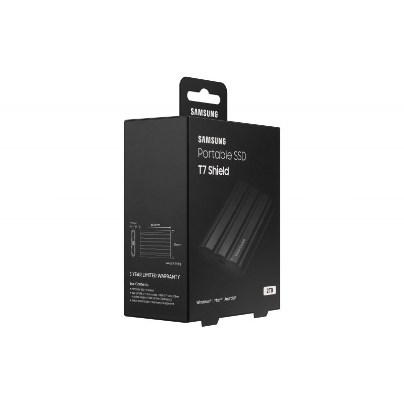 Samsung T7 Shield USB 3.2 2TB MU-PE2T0S/EU Samsung T7 Shield USB 3.2 2TB MU-PE2T0S/EU