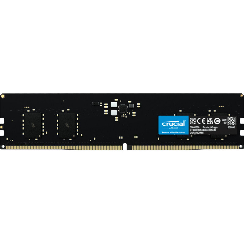 Crucial 8GB DDR5-4800 UDIMM CL40 (16Gbit) - CT8G48C40U5