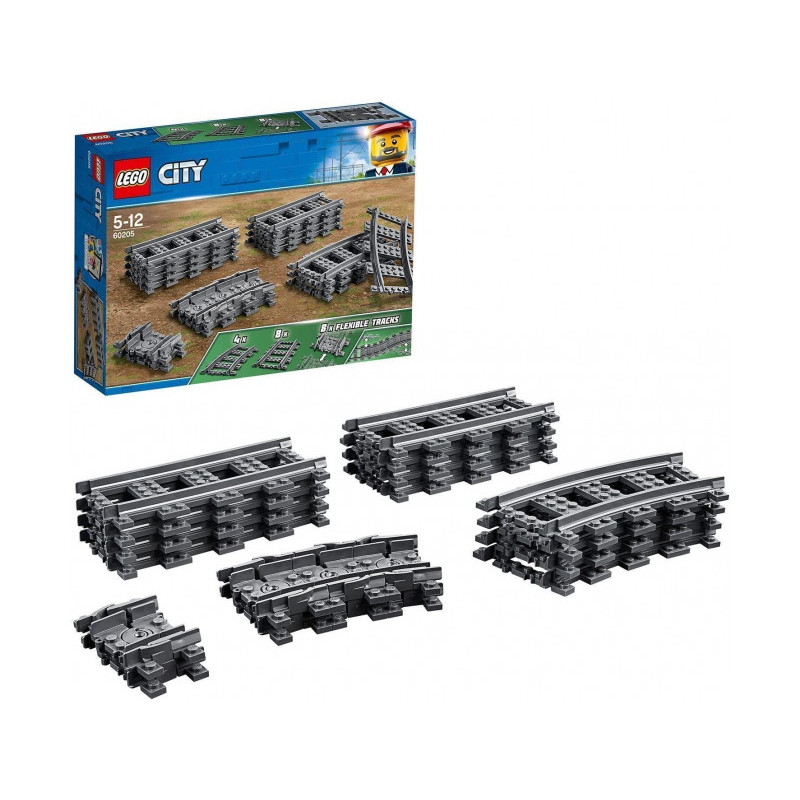 LEGO City - Pack de rails. 20 Pces (60205) LEGO City - Pack de rails. 20 Pces (60205)