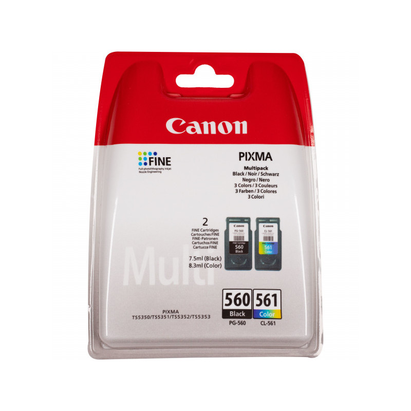 Canon Printhead Combipack PG-560/CL-561 Black/Color - 3713C006 Canon Printhead Combipack PG-560/CL-561 Black/Color - 3713C006