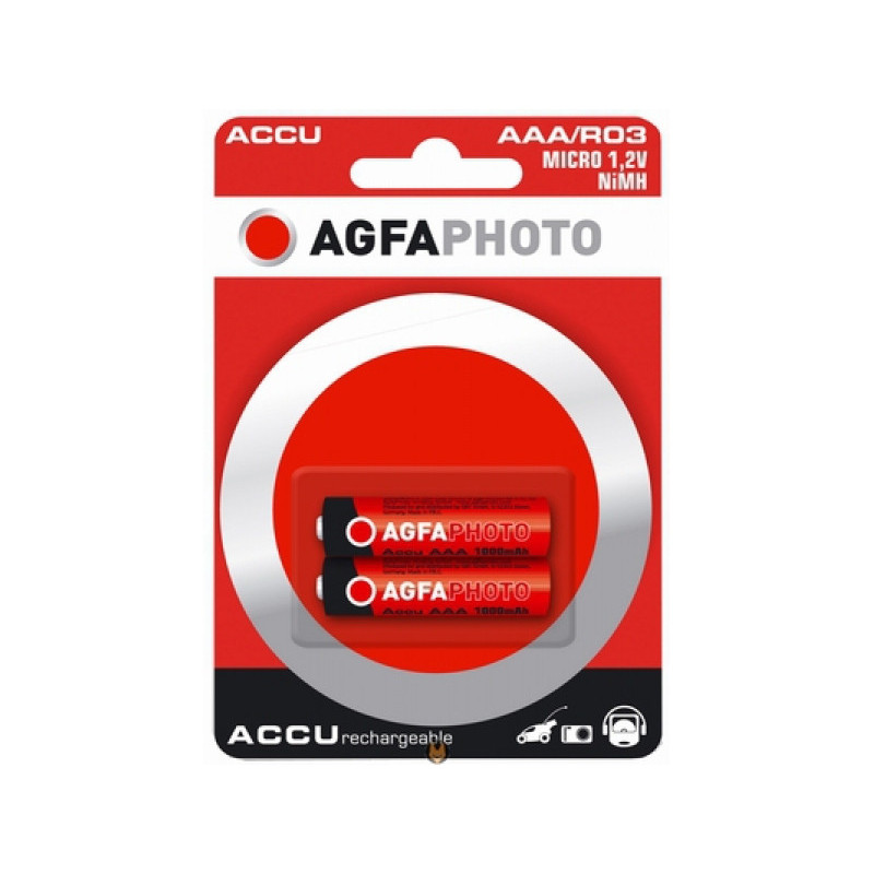 AGFAPHOTO AAA battery R03 Micro NiMH 1000mAh 1.2V (131-802824)