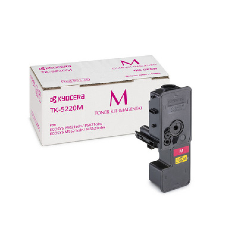 Kyocera Lasertoner TK-5220M Magenta - 1.200 Seiten 1T02R9BNL1 Kyocera Lasertoner TK-5220M Magenta - 1.200 Seiten 1T02R9BNL1