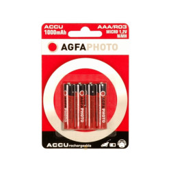 AGFAPHOTO (AAA) battery HR03 Micro NiMH 900 mAh 1.2 V 4 pieces (131-802756)