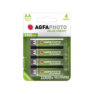 AGFAPHOTO Rechargable Battery 2300mAh Mignon AA (4-Pack)