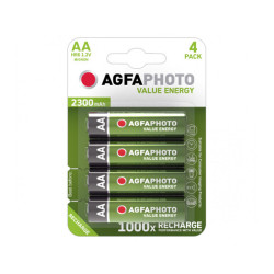 AGFAPHOTO Rechargable Battery 2300mAh Mignon AA (4-Pack)