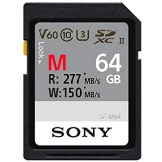 Sony Carte mémoire SD (SDXC) M series 64Go UHS-II Class 10 U3 V60 - SF64M 