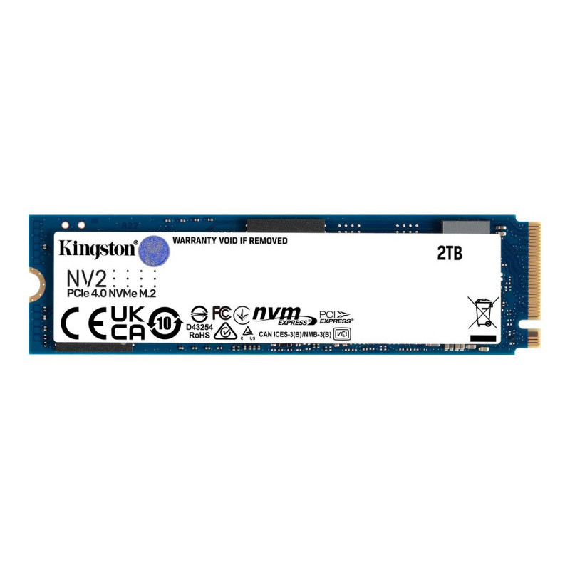 Kingston SSD M.2 2TB NV2 NVMe PCIe 4.0 x 4 SNV2S/2000G Kingston SSD M.2 2TB NV2 NVMe PCIe 4.0 x 4 SNV2S/2000G