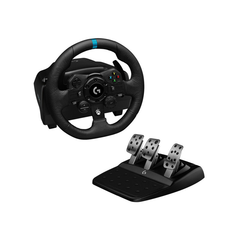 Logitech Volant + pédales- Xbox 360 - 900° - USB - Noir 941-000158