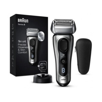 BRAUN Rasoir Series 8 8417s Wet & Dry avec chargeur et étui de voyage (Noir/Argent)