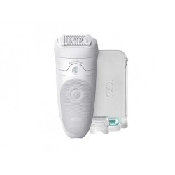 BRAUN Épilateur Wet & Dry Silk-épil 5 et 5 accessoires. dont une tête de rasoir.