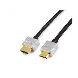 Reekin HDMI Câble - 3.0 Mètre - FULL HD Ultra Slim Mini (Hi-Speed w. Eth.)