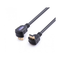 Reekin HDMI Câble - 2.0 Mètre - FULL HD 2x 90° (High Speed w. Ethernet)