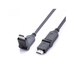 Reekin Câble HDMI 2m FULL HD 270° (High Speed Ethernet) 1x angle droit
