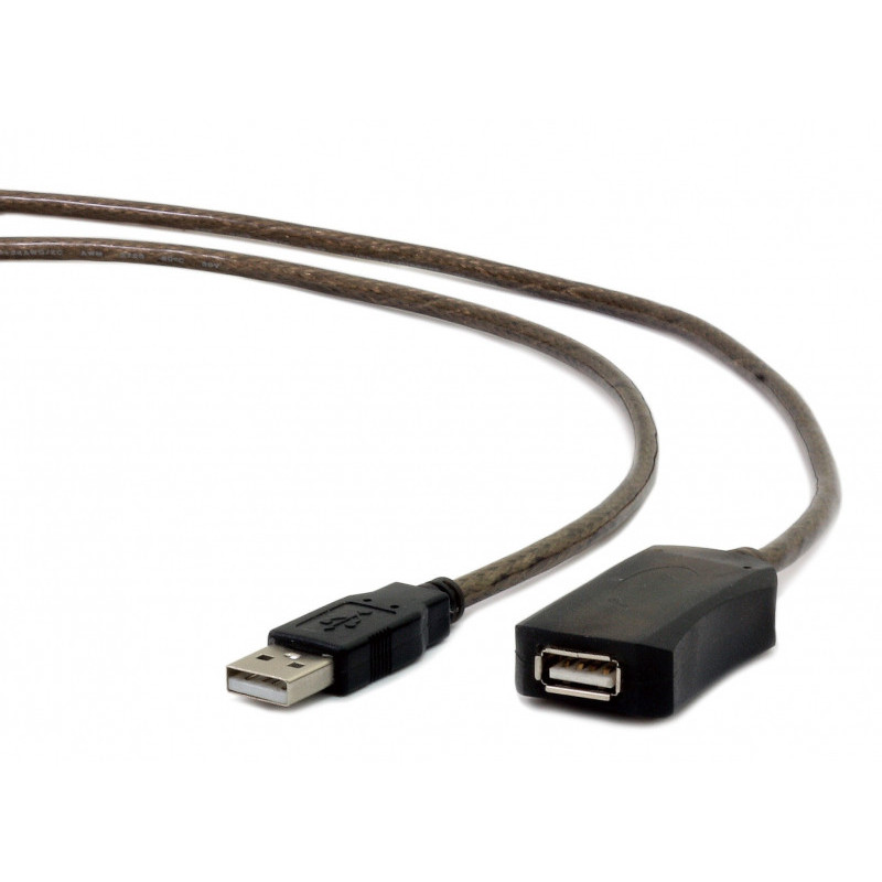 CableXpert 5 m - USB A - USB 2.0 - Mâle/Femelle - Noir UAE-01-5M CableXpert 5 m - USB A - USB 2.0 - Mâle/Femelle - Noir UAE-01-5M
