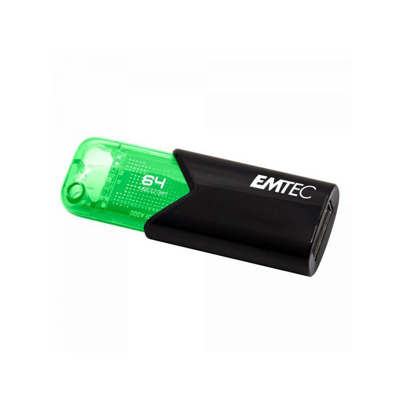 Clé USB  64GB EMTEC B110 Click Easy (Vert) USB 3.2 (20MB/s) 