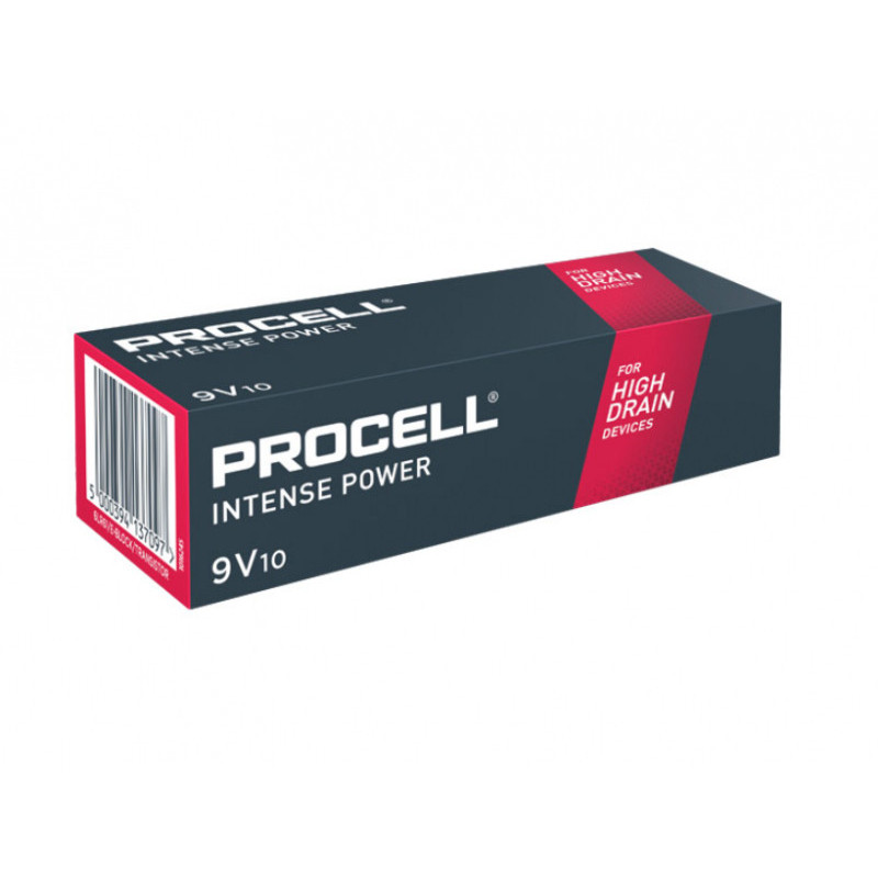 Battery Duracell PROCELL Intense E-Block. 6LR61. 9V (10-Pack) Battery Duracell PROCELL Intense E-Block. 6LR61. 9V (10-Pack)